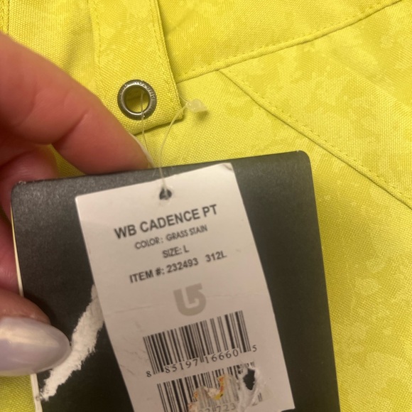 NWT Burton Cadence Snow pants in grass stain - Picture 8 of 11